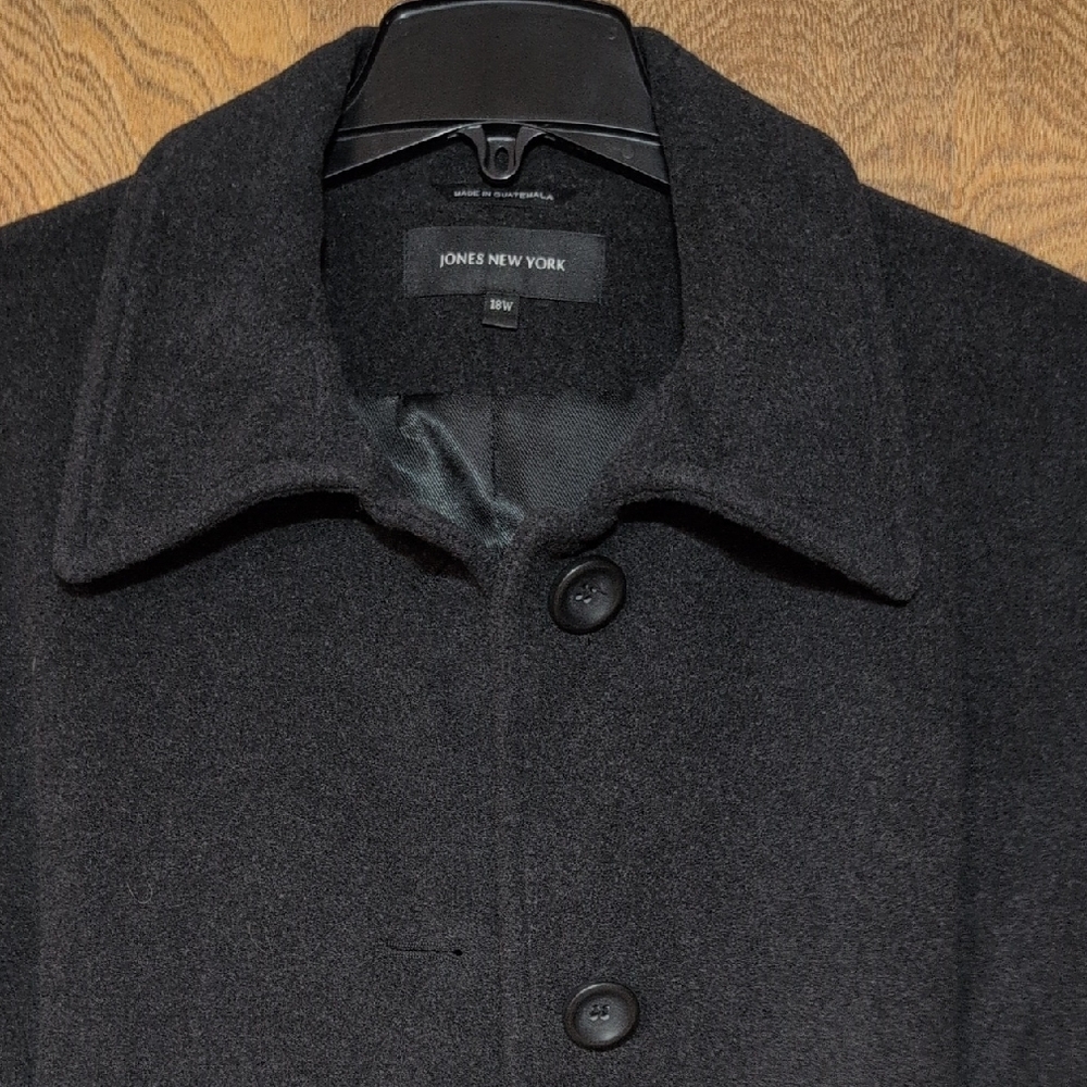 Jones New York Women's Black Trench Coat